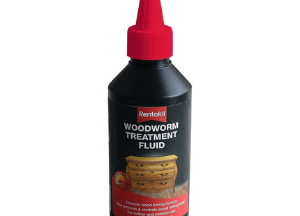 Rentokil Woodworm Treatment Fluid, Black, 250ml PWT25