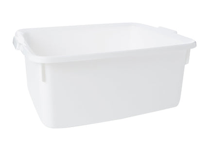 Addis Plastic Butler Large Rectangular Bowl, White, 12.5 Litre, 33 x 42 x 17 cm 517639