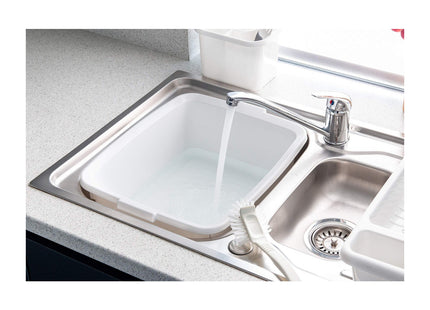Addis Plastic Butler Large Rectangular Bowl, White, 12.5 Litre, 33 x 42 x 17 cm 517639