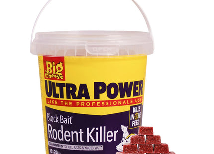 STV The Big Cheese Ultra Power Rodent Killer Bait Block 15 x 20g
