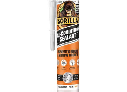 Gorilla Glue All Conditions Sealant Silicone White 295ml 1144010