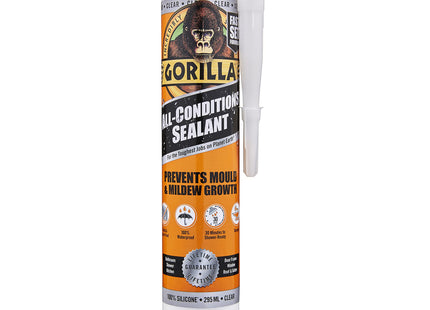 Gorilla Glue All Conditions Sealant Silicone Clear 295ml 1144111