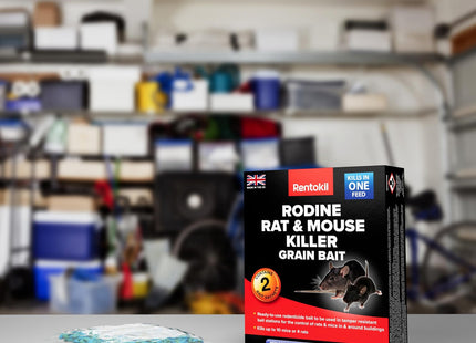 Rentokil Mouse Killer Grain Bait, Black, 3.5 x 10.5 x 12.5 cm PSM21