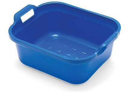 Addis Large Rectangular 10 Litre Washing Up Bowl with Handles, Cobalt Blue, 39 x 32 x 14 cm 517951