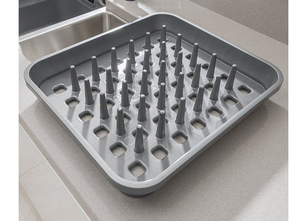 Addis Dish Drying Rack In Linen, 38 x 33.5 x 5 cm