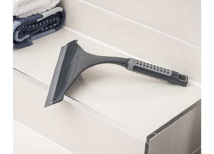 Addis ComfiGrip Shower And Window Squeegee In Metallic and Graphite, 4 x 24 x 27 cm