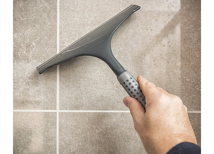 Addis ComfiGrip Shower And Window Squeegee In Metallic and Graphite, 4 x 24 x 27 cm