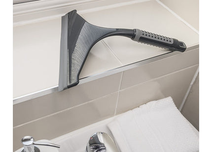 Addis ComfiGrip Shower And Window Squeegee In Metallic and Graphite, 4 x 24 x 27 cm