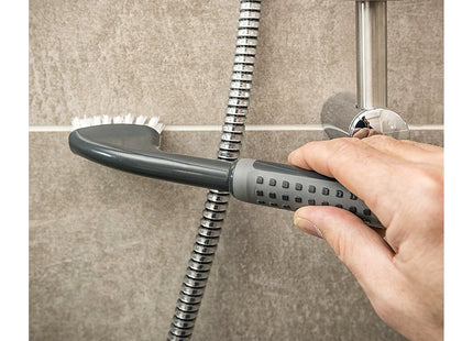 Addis ComfiGrip Grout/Cleaning Brush In Graphite With Stiff Bristles