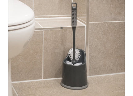 Addis ComfiGrip Toilet Brush And Holder Set In Graphite