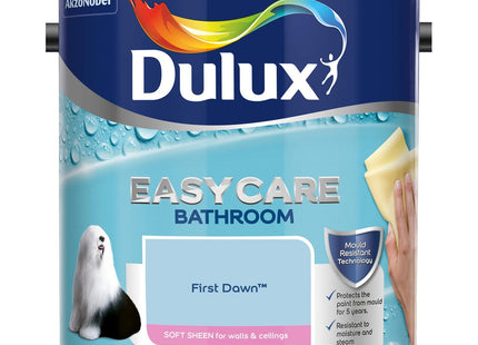 Dulux Easycare Bathroom Soft Sheen Emulsion Paint For Walls And Ceilings - First Dawn 2.5 Litre