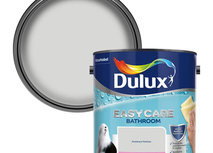 Dulux Easycare Bathroom Soft Sheen Emulsion Paint For Walls And Ceilings - Polished Pebble 2.5 Litre 5275837