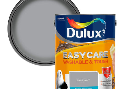 Dulux Easycare Washable & Tough Matt Emulsion Paint - Warm Pewter - 5 Litre