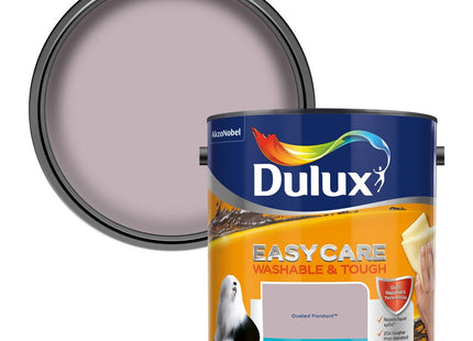 Dulux Easycare Washable & Tough Matt Emulsion Paint For Walls And Ceilings - Dusted Fondant 2.5 Litre