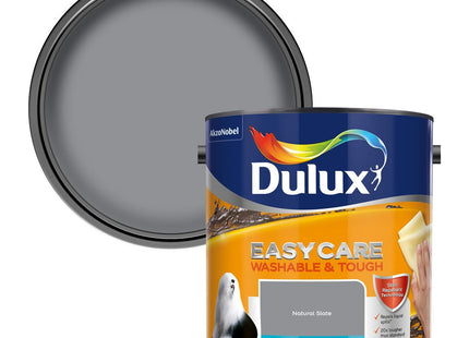 Dulux Easy Care Washable and Tough Matt Paint, Natural Slate, 2.5 Litre