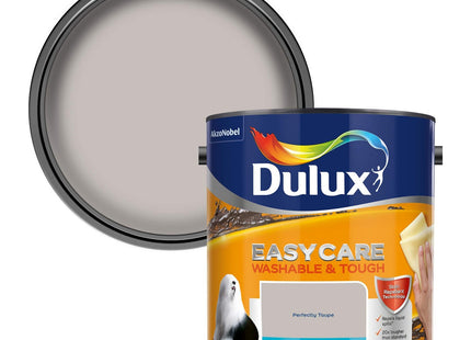 Dulux Easycare Washable & Tough Matt Emulsion Paint For Walls And Ceilings - Perfectly Taupe 2.5 Litre