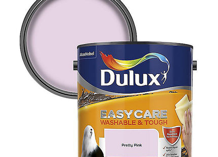 Dulux Easycare Washable & Tough Matt Emulsion Paint For Walls And Ceilings - Pretty Pink 2.5 Litre