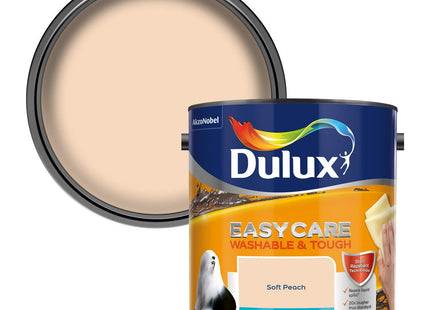 Dulux Easycare Washable & Tough Matt Emulsion Paint - Soft Peach - 2.5 Litre