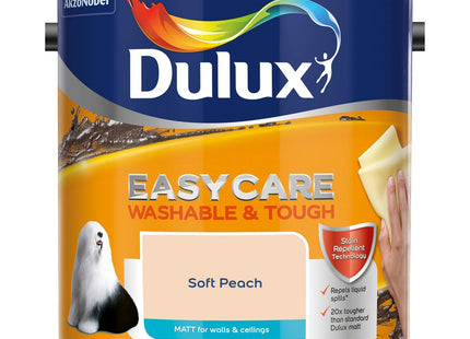 Dulux Easycare Washable & Tough Matt Emulsion Paint - Soft Peach - 2.5 Litre