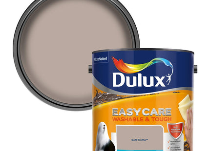 Dulux Easycare Washable & Tough Matt Emulsion Paint For Walls And Ceilings - Soft Truffle 2.5 Litre