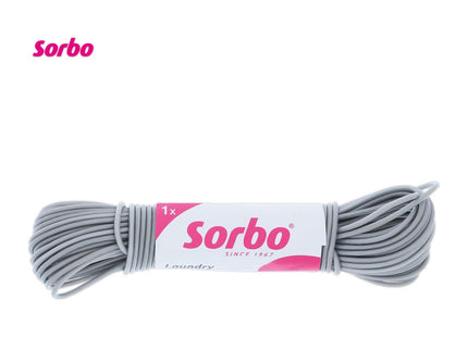 Sorbo Steel Core Clothes Line, 20 metre length washing line, heavy duty core with a flexible costing for non-Slip ease of use