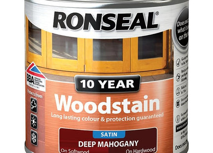 Ronseal 10 Year Woodstain Deep Mahogany 250ml