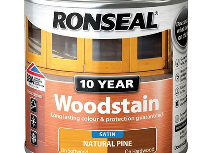 Ronseal 10 Year Woodstain Natural Pine 250ml