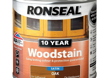 Ronseal 10 Year Woodstain Oak 250ml