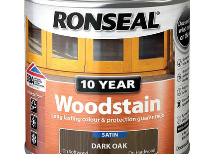 Ronseal 10 Year Woodstain Dark Oak 250ml