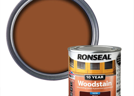 Ronseal 10 Year Woodstain Teak 250ml