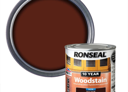 Ronseal 10 Year Woodstain Walnut 250ml