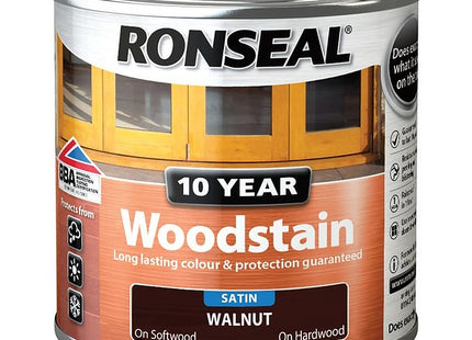 Ronseal 10 Year Woodstain Walnut 250ml
