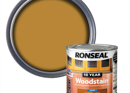 Ronseal 10 Year Woodstain Natural Oak 250ml