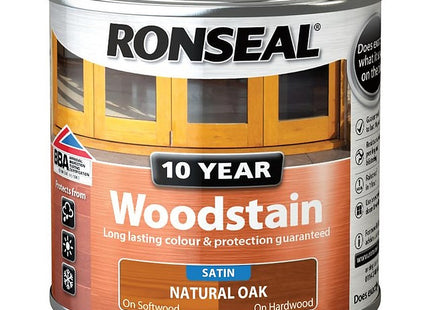 Ronseal 10 Year Woodstain Natural Oak 250ml