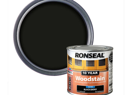Ronseal 10 Year Woodstain Black Ebony 250ml