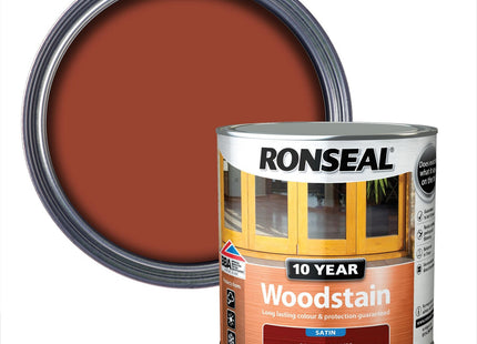 Ronseal 10 Year Woodstain Mahogany 750ml