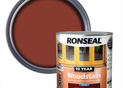 Ronseal 10 Year Woodstain Deep Mahogany 750ml