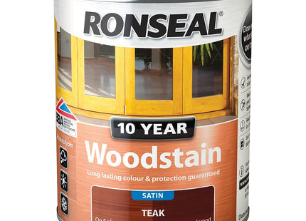 Ronseal 10 Year Woodstain Teak 750ml