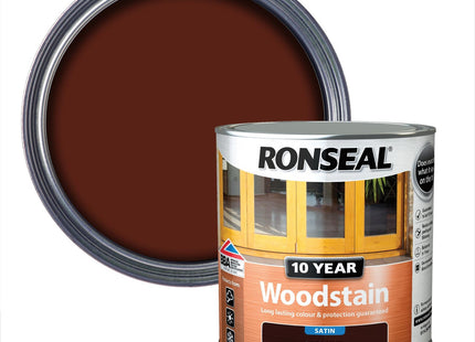 Ronseal 10 Year Woodstain Walnut 750ml