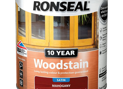 Ronseal 10 Year Woodstain Mahogany 2.5 Litre