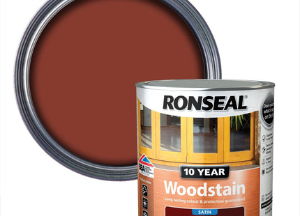 Ronseal 10 Year Woodstain Deep Mahogany 2.5 Litre