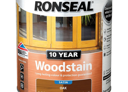 Ronseal 10 Year Woodstain Oak 2.5 Litre