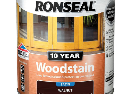 Ronseal 10 Year Woodstain Walnut 2.5 Litre