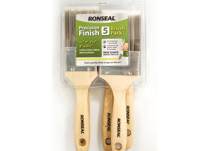 Ronseal Precision Finish Brush 5 Pack