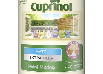 Cuprinol Garden Shades Base Extra Deep 1 Litre, Formulated to decorate & protect garden wood