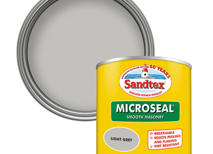 Sandtex 150ml Tester Pot Light Grey Ultra Smooth Masonry Paint