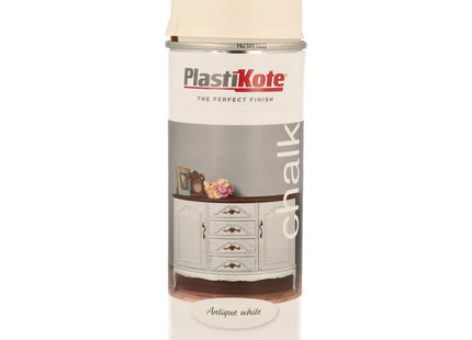 PlastiKote Chalk Finish Spray Antique White 400ml