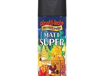 PlastiKote Super Spray Paint Matt Pure Brilliant White 400ml PKT3115