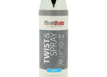 PlastiKote Spray Paint Sray Can, Blue, matt Duck Egg Blue PKT23113 400ml