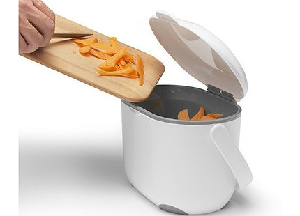 Addis 2.5 Litre Compost Caddy - White & Metallic